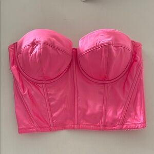 ASOS Pink Crop Top with Molded Cups